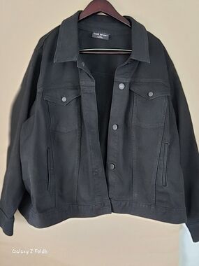 Lane Bryant Black Relaxed Jean Jacket